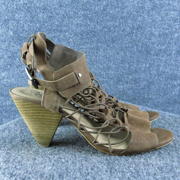 Vince Camuto‎ Evel Women Gladiator Sandal Shoes Size 9.5 Medium Brown Leather - Picture 4 of 10